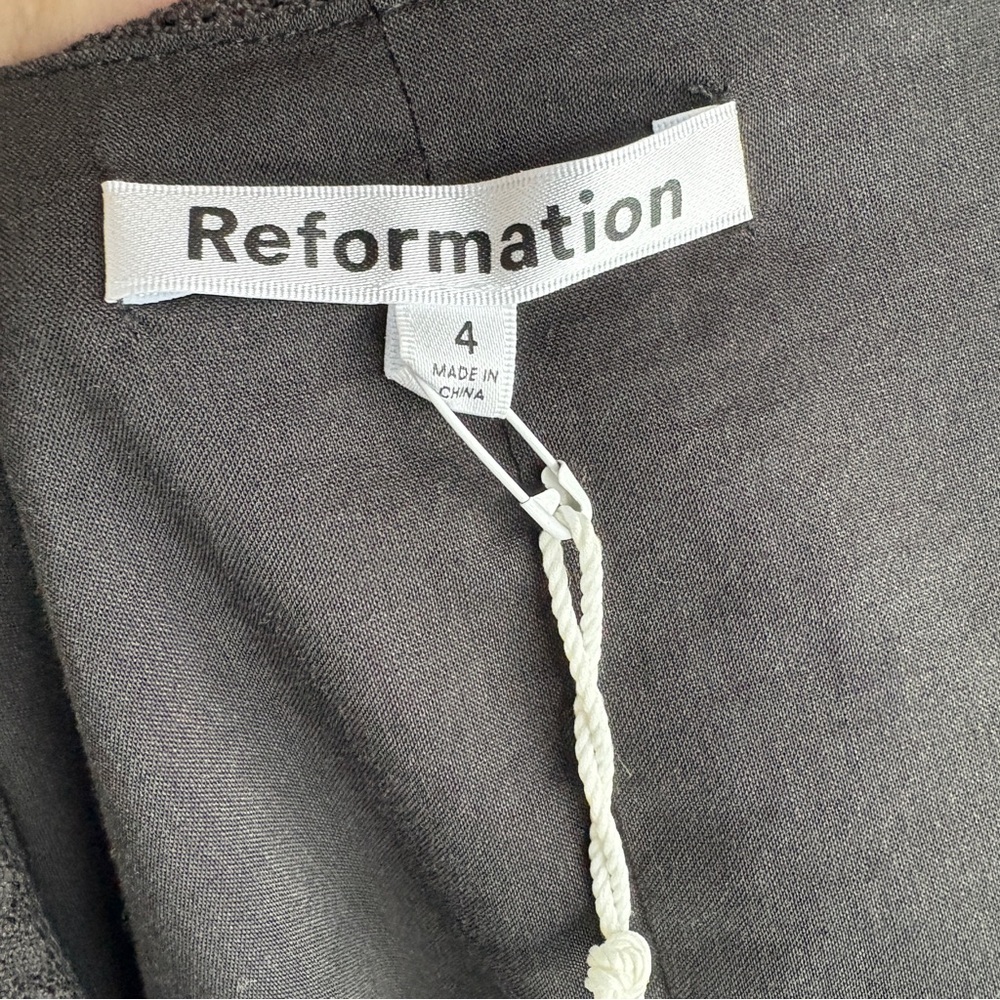 NWT Reformation Meadowlark Top in Black 4 - Picture 6 of 8